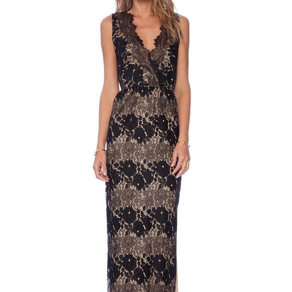 Twelfth Street by Cynthia Vincent- Sleeveless Lace Maxi Dress- Size Medium - Picture 1 of 17